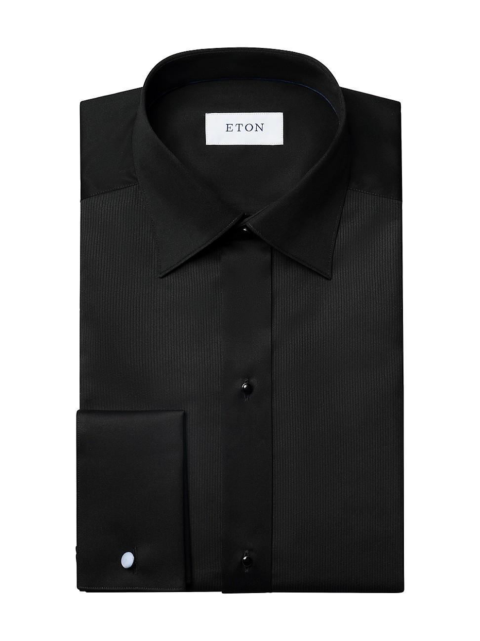 Mens Contemporary-Fit Pliss Bib Formal Shirt Product Image