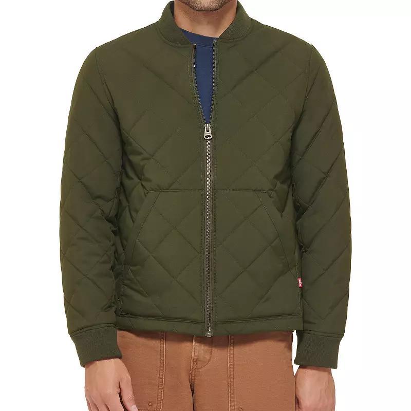 Mens Levis Diamond-Quilted Straight Bomber Jacket Product Image