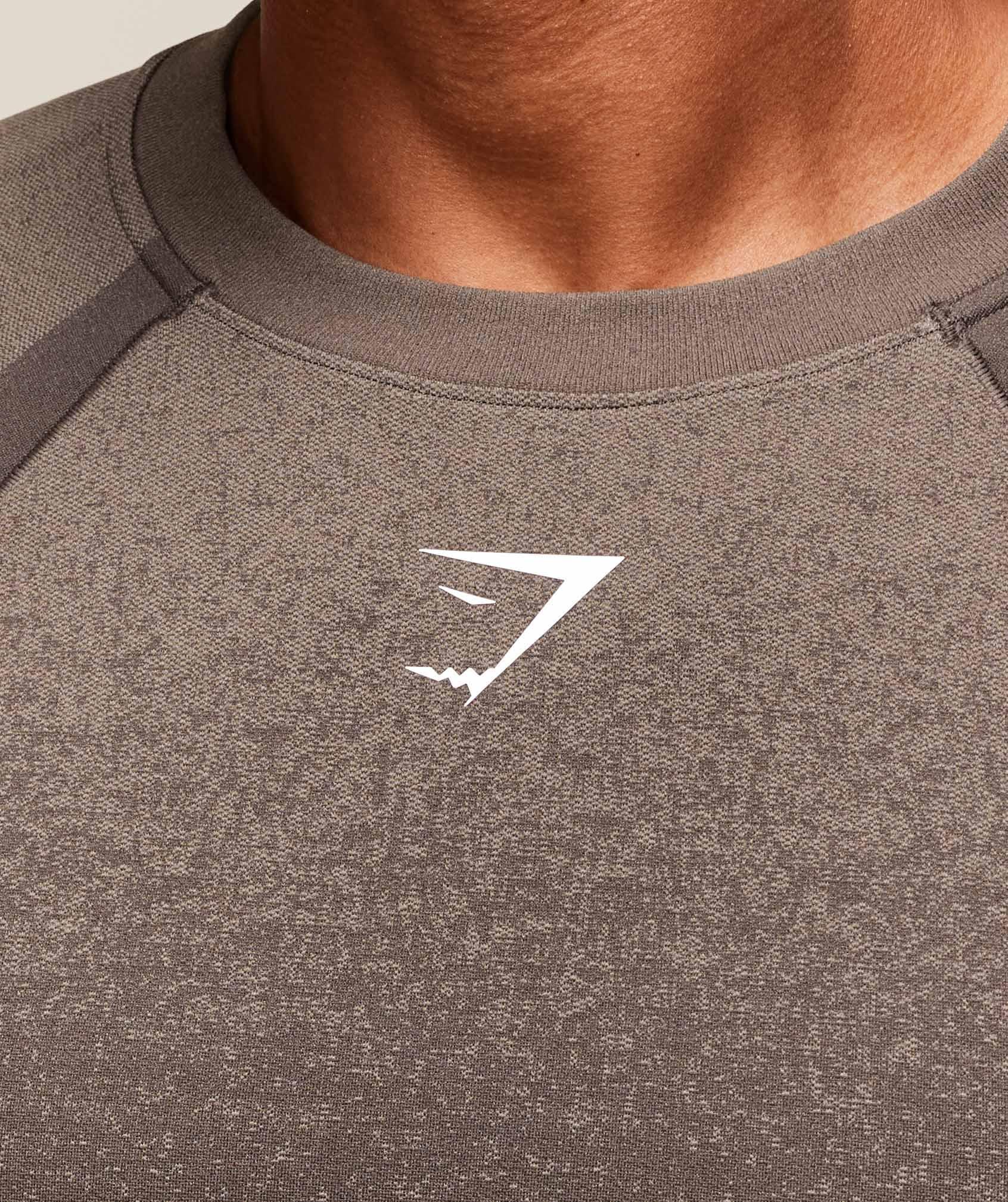 Gymshark Shadow Seamless T Shirt - Camo Brown Male Product Image