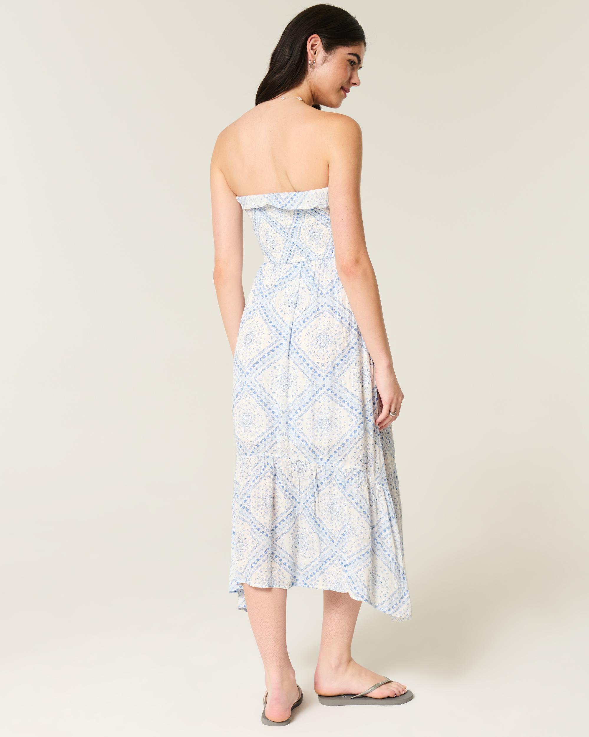 Strapless Smocked Maxi Dress Product Image