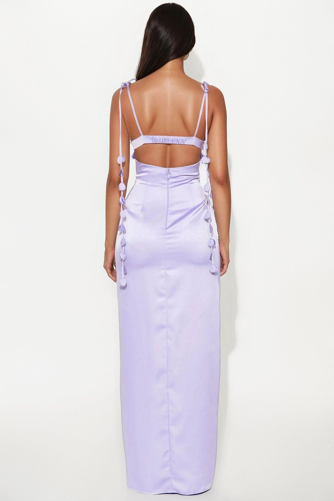 One And Only Satin Gown - Purple Product Image