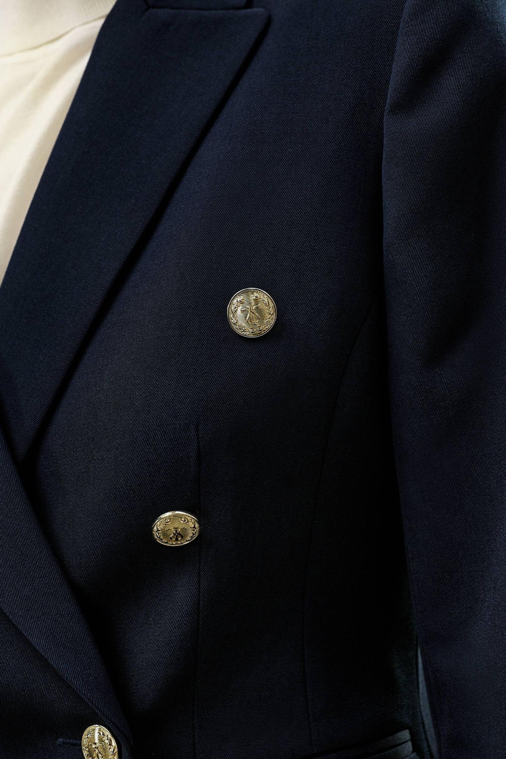 Tailored Double-Breasted Blazer Product Image