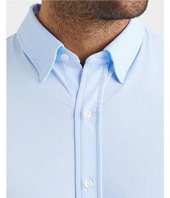 Rhone Commuter Stripe Performance Stretch Long Sleeve Woven Shirt Product Image