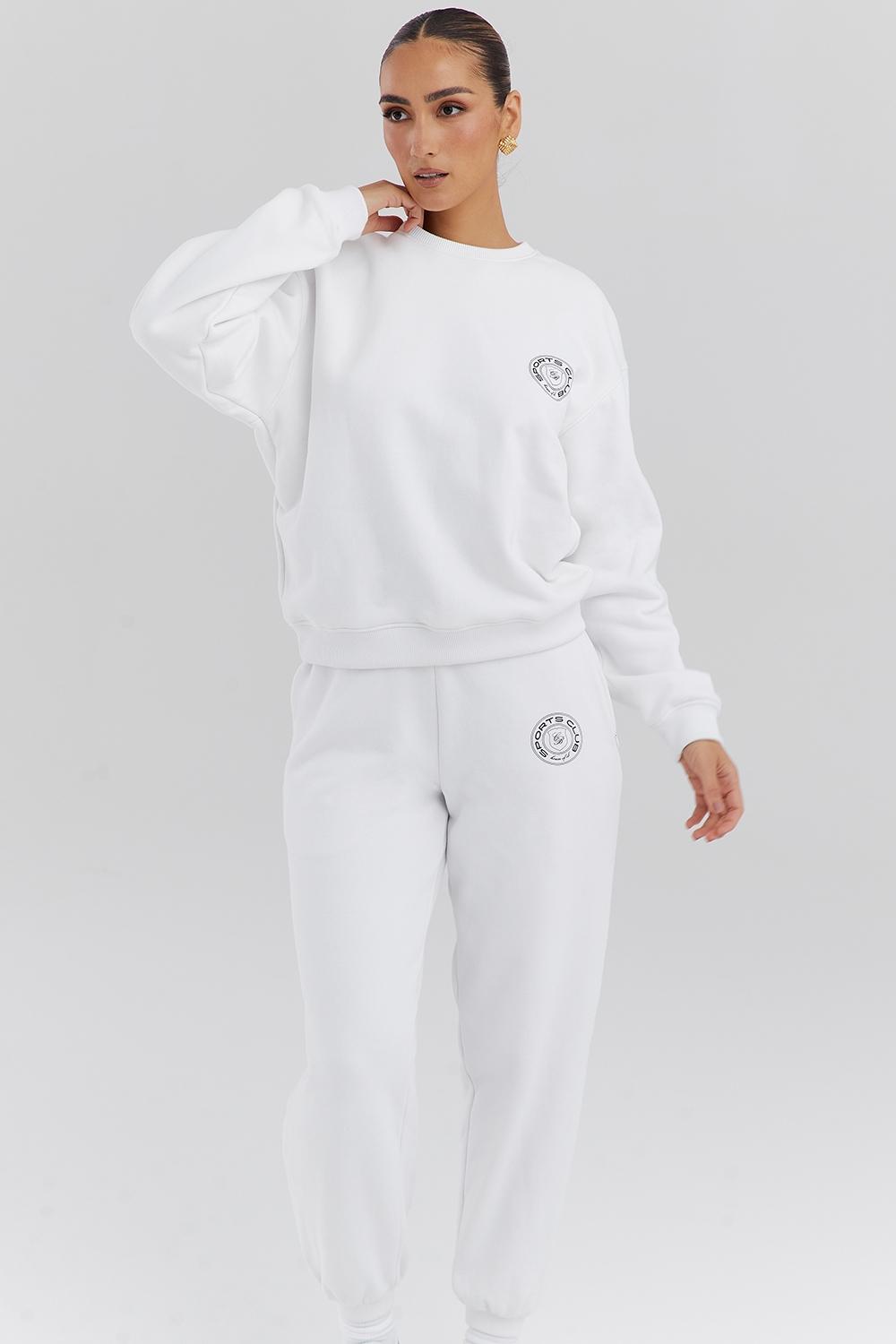 Haze  white crew neck sweatshirt - sale Product Image