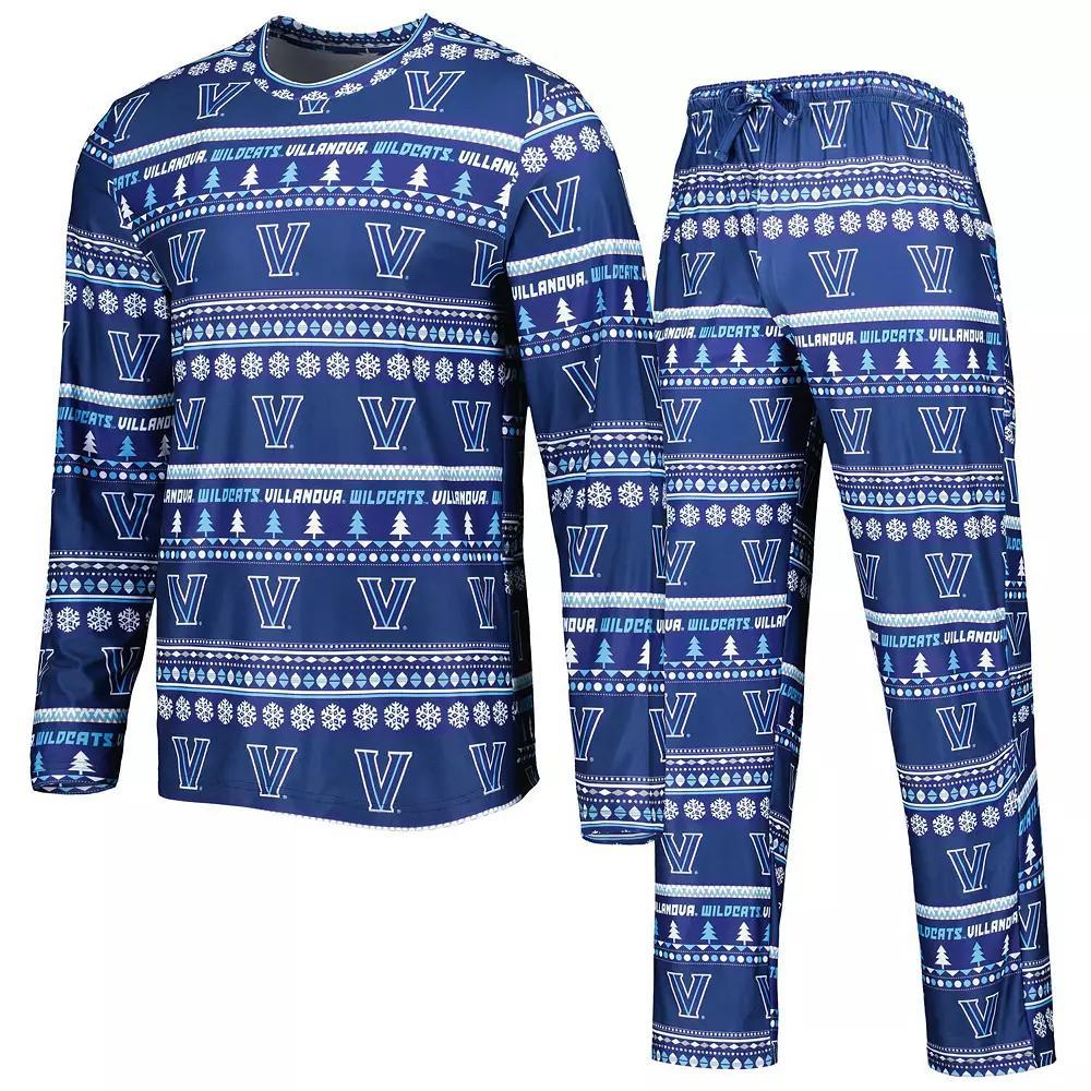 Men's Concepts Sport Navy Villanova Wildcats Swivel Long Sleeve T-Shirt & Pants Sleep Set, Size: 2XL, Blue Product Image