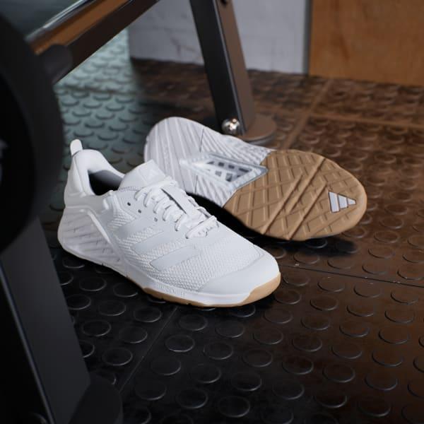 adidas Dropset 3 strength training shoes Cloud White M 14 / W 15 Unisex Product Image