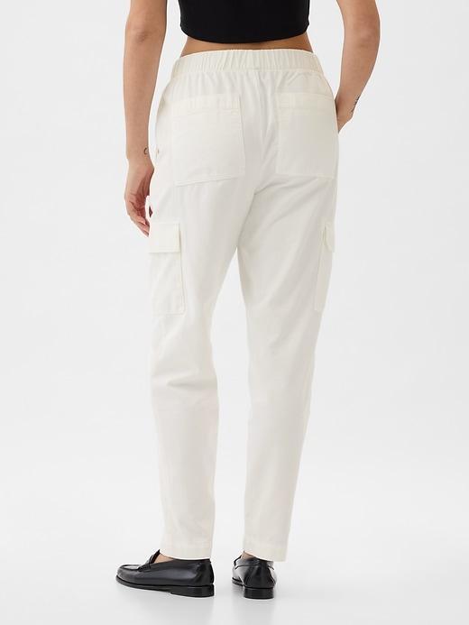 Mid Rise Twill Cargo Pants Product Image