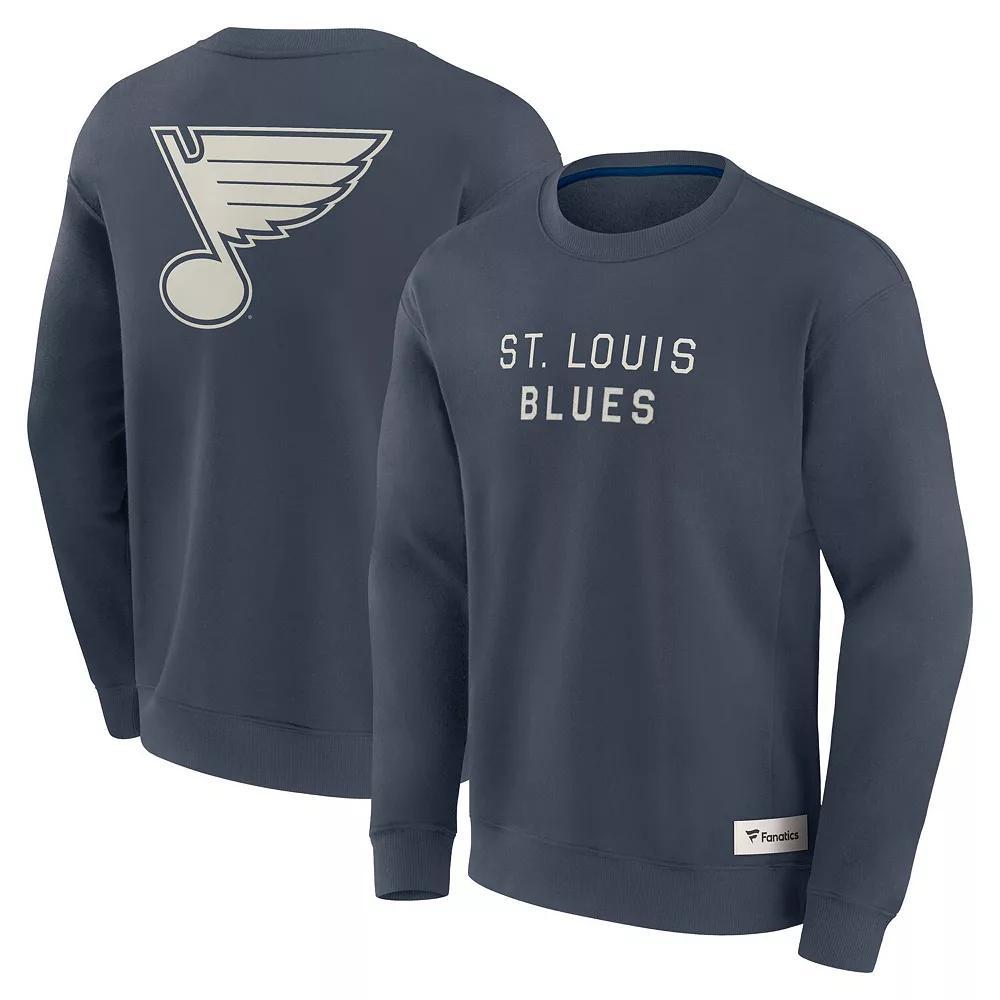 Men's Fanatics Blue St. Louis Blues Elements Future Ground Lettering Pullover Sweatshirt, Size: Large Product Image