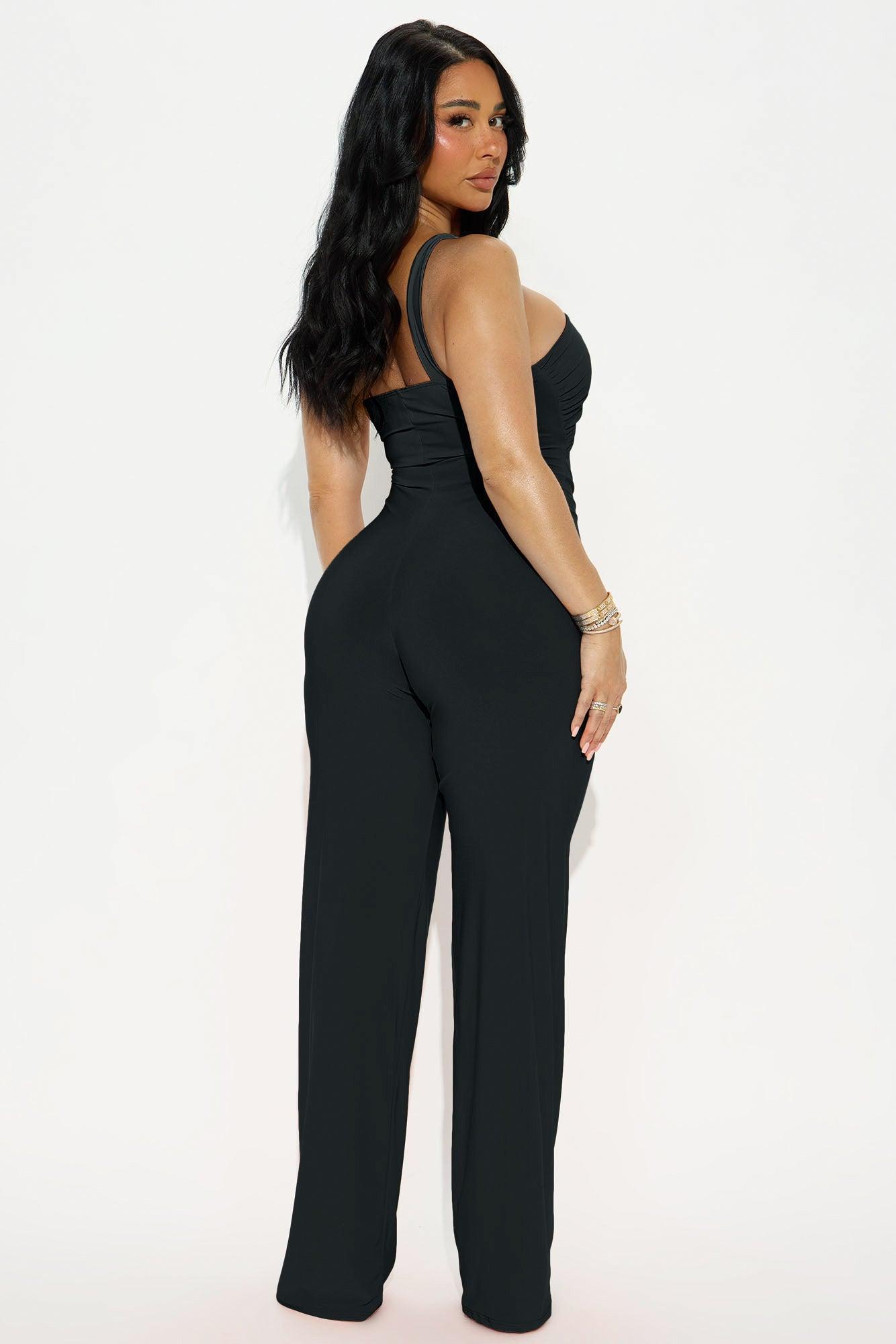 Champagne Season Jumpsuit - Black Product Image