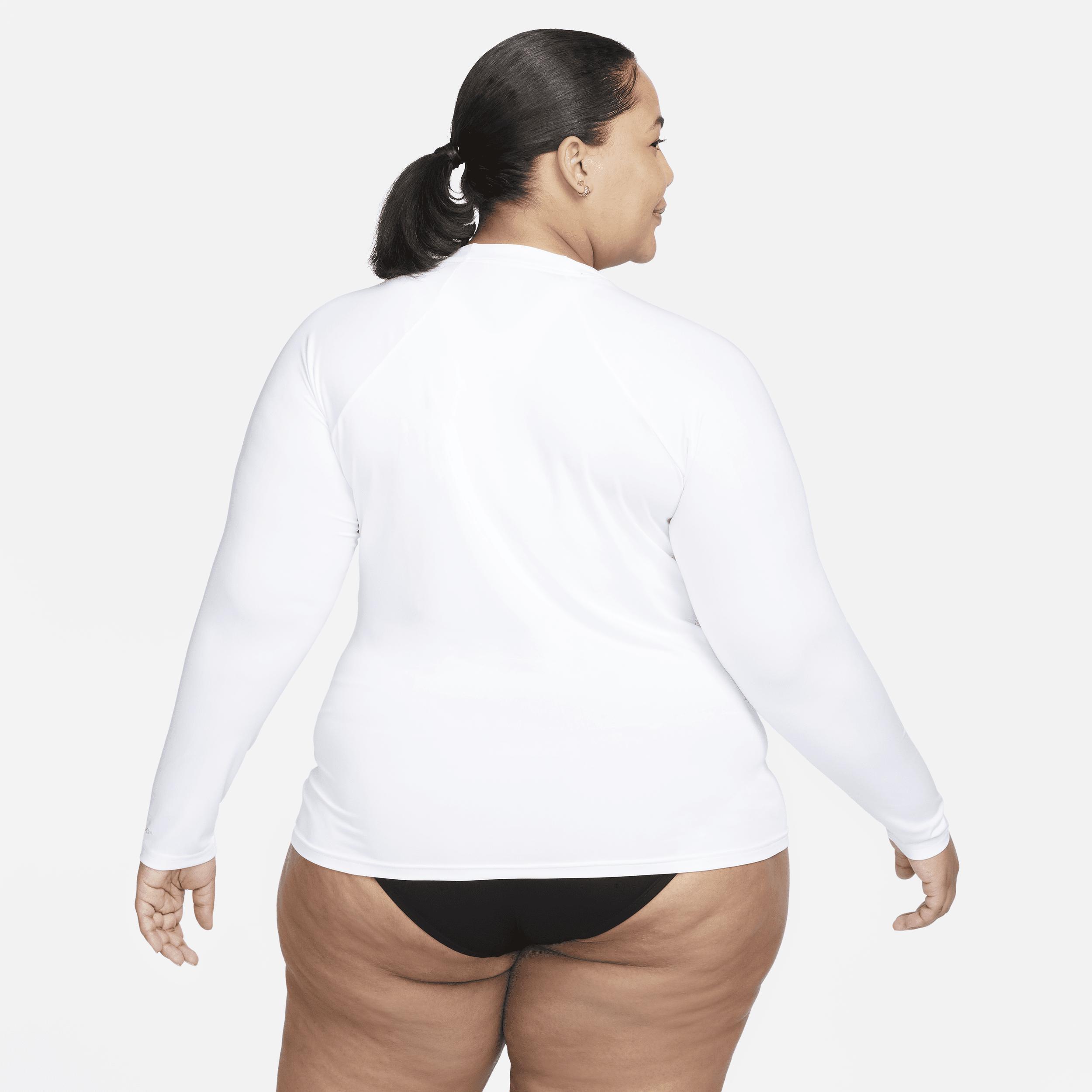 Nike Women's Essential Dri-FIT Long-Sleeve Hydroguard Swim Top (Plus Size) Product Image