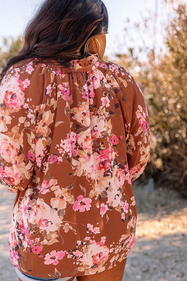 Easy To Please Floral Shift Top Curves Product Image