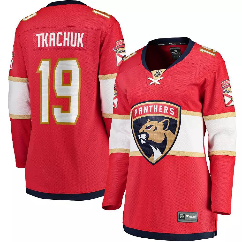 Women's Fanatics Branded Matthew Tkachuk Red Florida Panthers Home Breakaway Player Jersey, Size: 3XL, Pnt Red Product Image