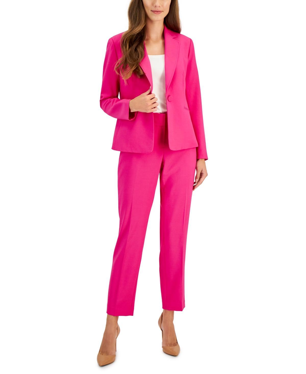 Le Suit Womens Crepe One-Button Pantsuit, Regular & Petite Sizes Product Image