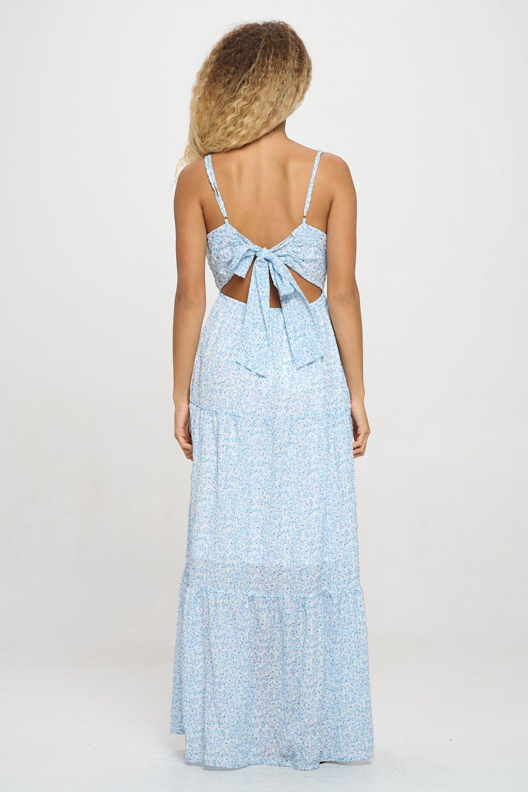 Santorini Sky Petals Maxi Dress Product Image