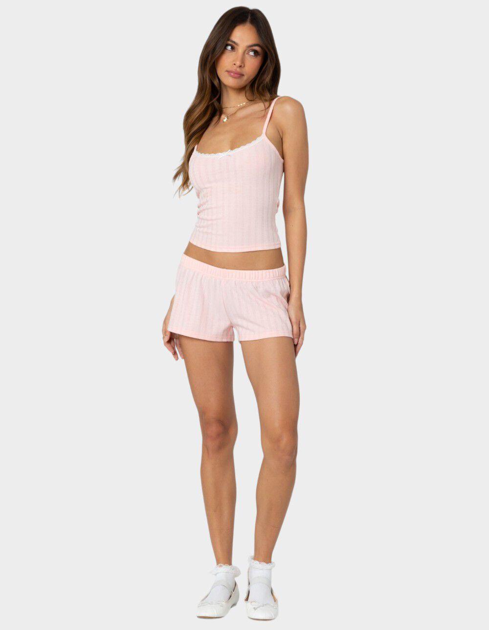 EDIKTED Irene Pointelle Tank Top Product Image