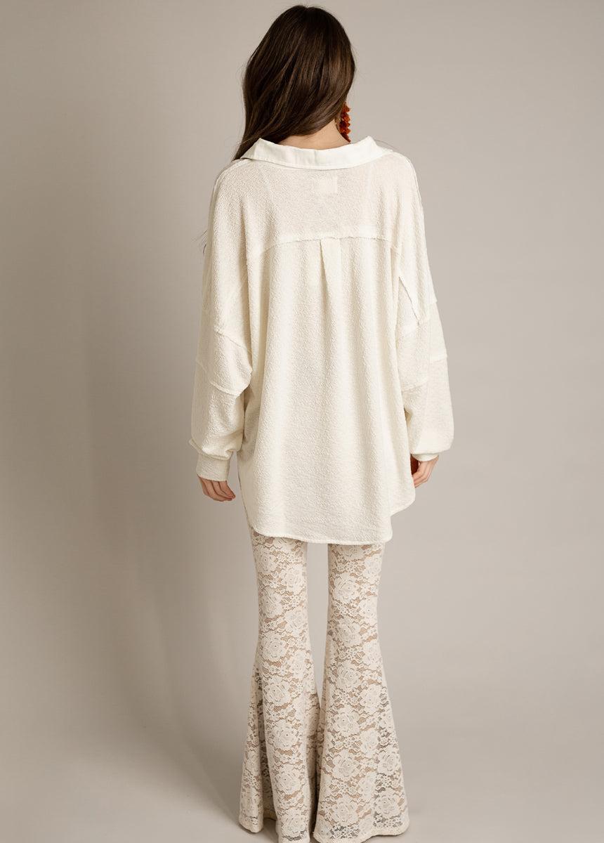 Abril Pant in Cream Female Product Image