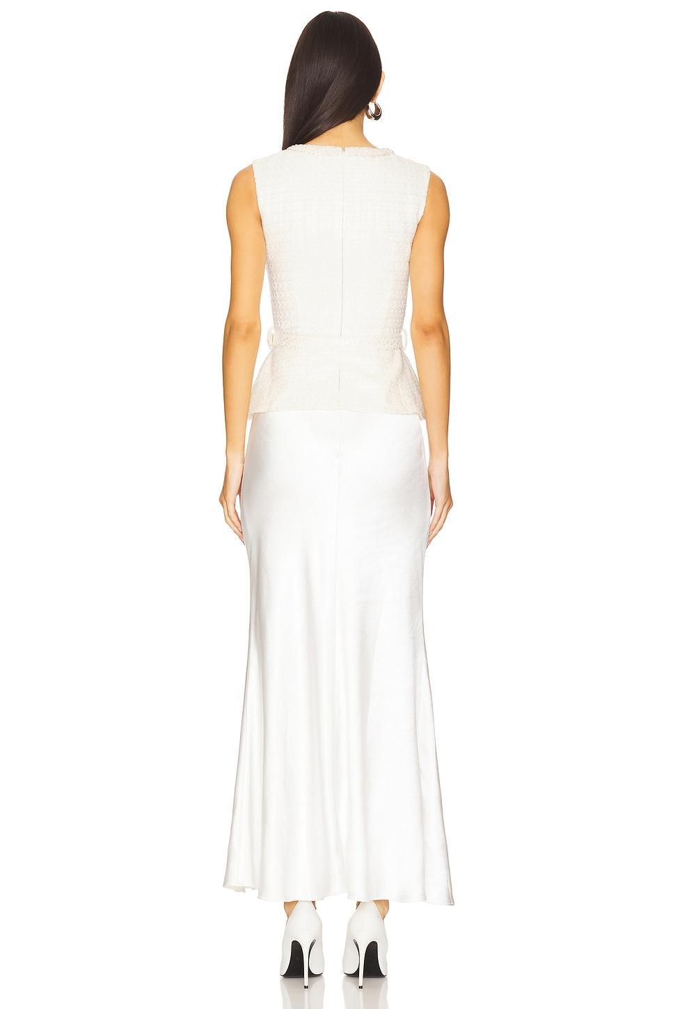 Cream Boucle Midi Dress self-portrait Product Image