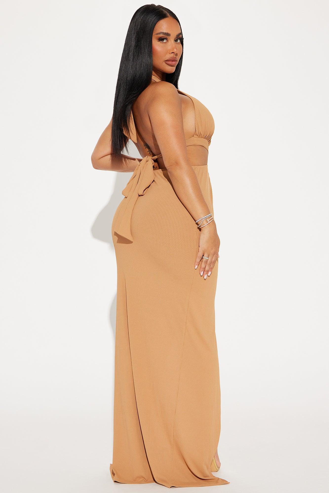 Cora Cut Out Maxi Dress - Mocha Product Image