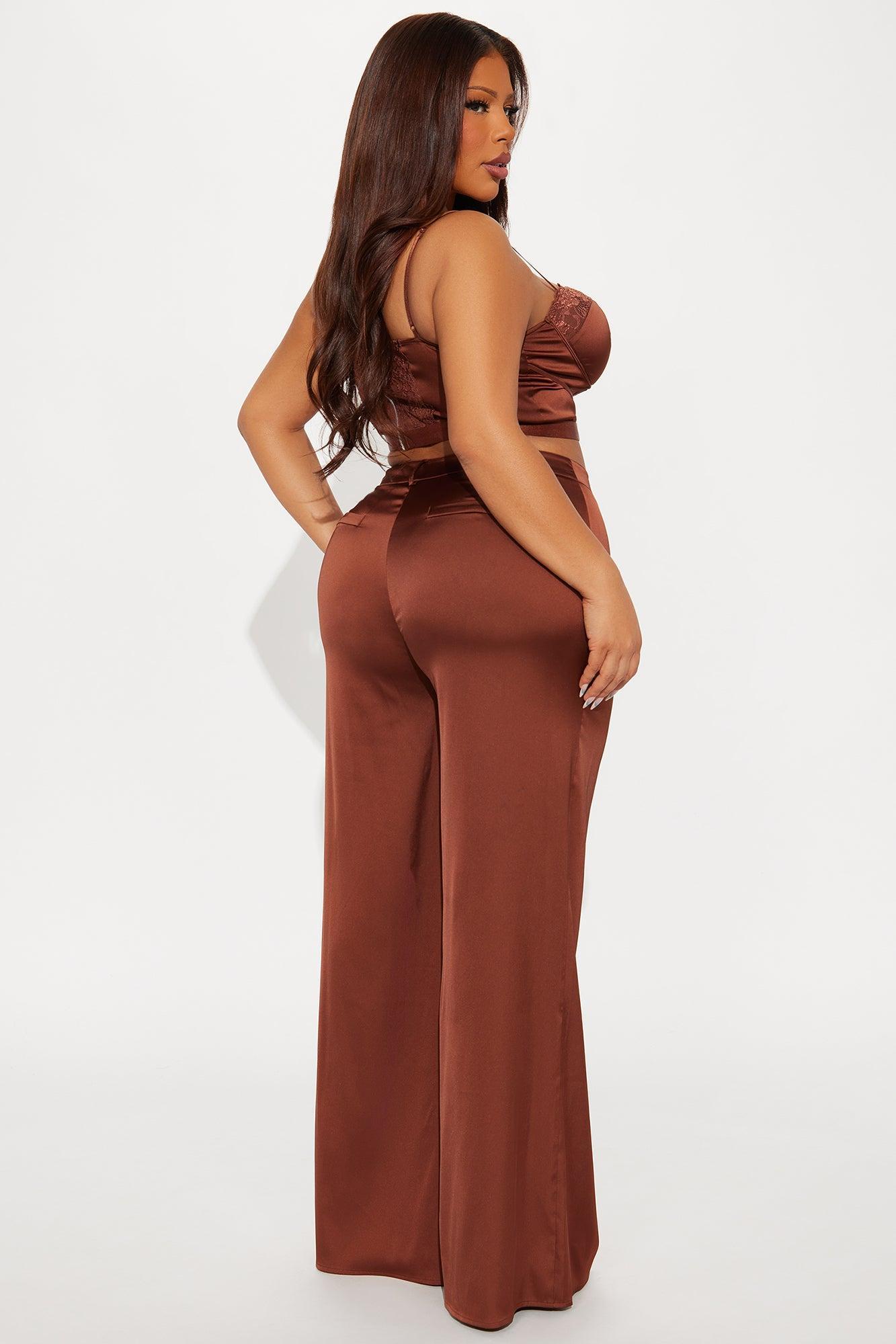 In Your Dreams Pant Set - Chocolate Product Image