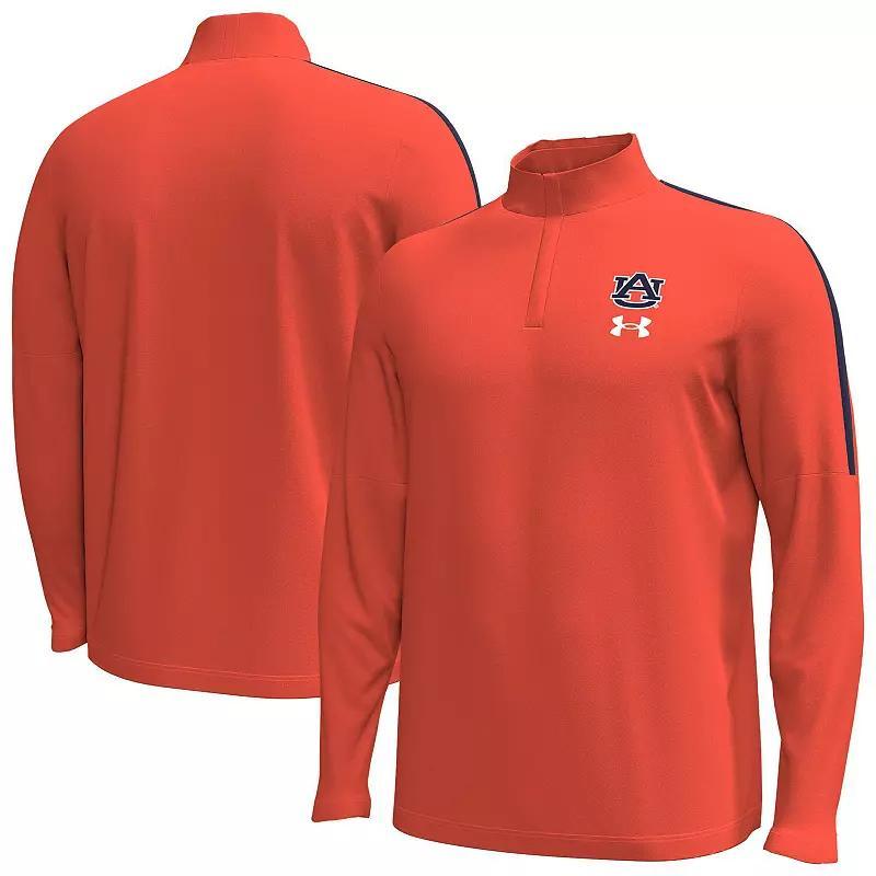 Men's Under Armour Orange Auburn Tigers Playoff Performance Quarter-Zip Jacket, Size: Medium Product Image