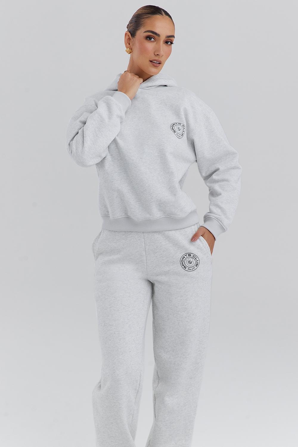 Muse  light grey marl hoodie Product Image