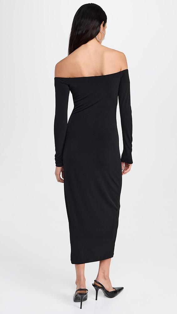 Susana Monaco Matte Jersey Off Shoulder Long Sleeve Dress | Shopbop Product Image