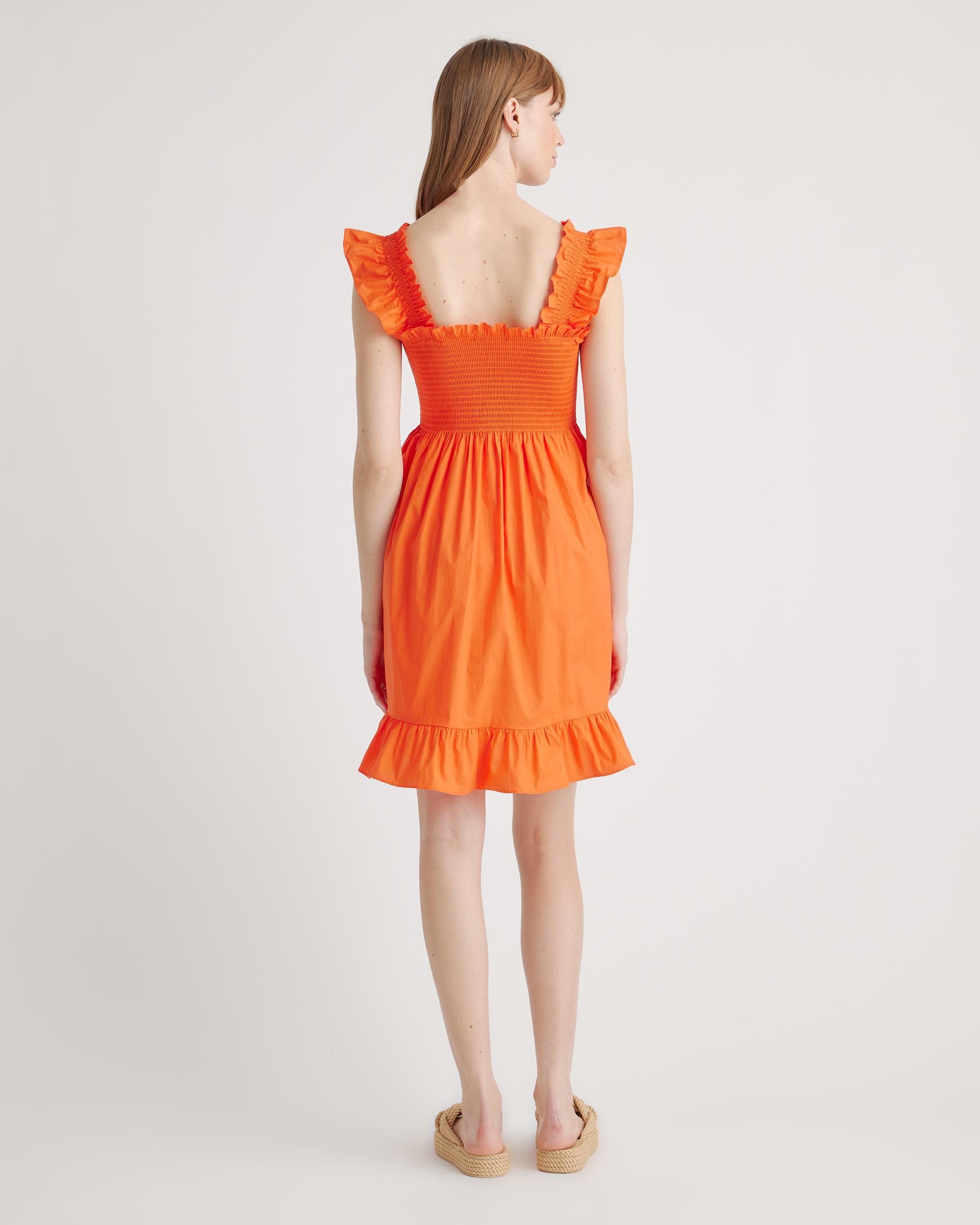 Quince | Women's Smocked Mini Dress Size XL, Organic Cotton Product Image