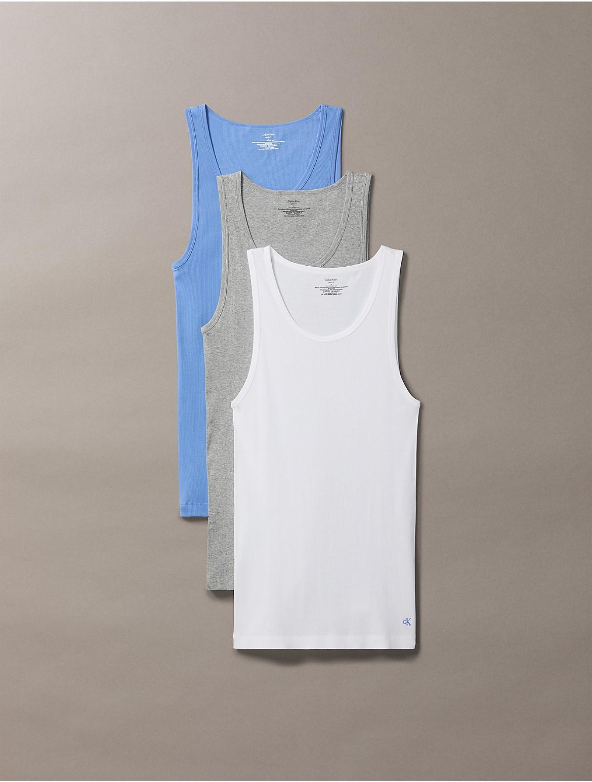 Calvin Klein Men's Cotton Classics 3-Pack Tank Top - Black - XXL Product Image