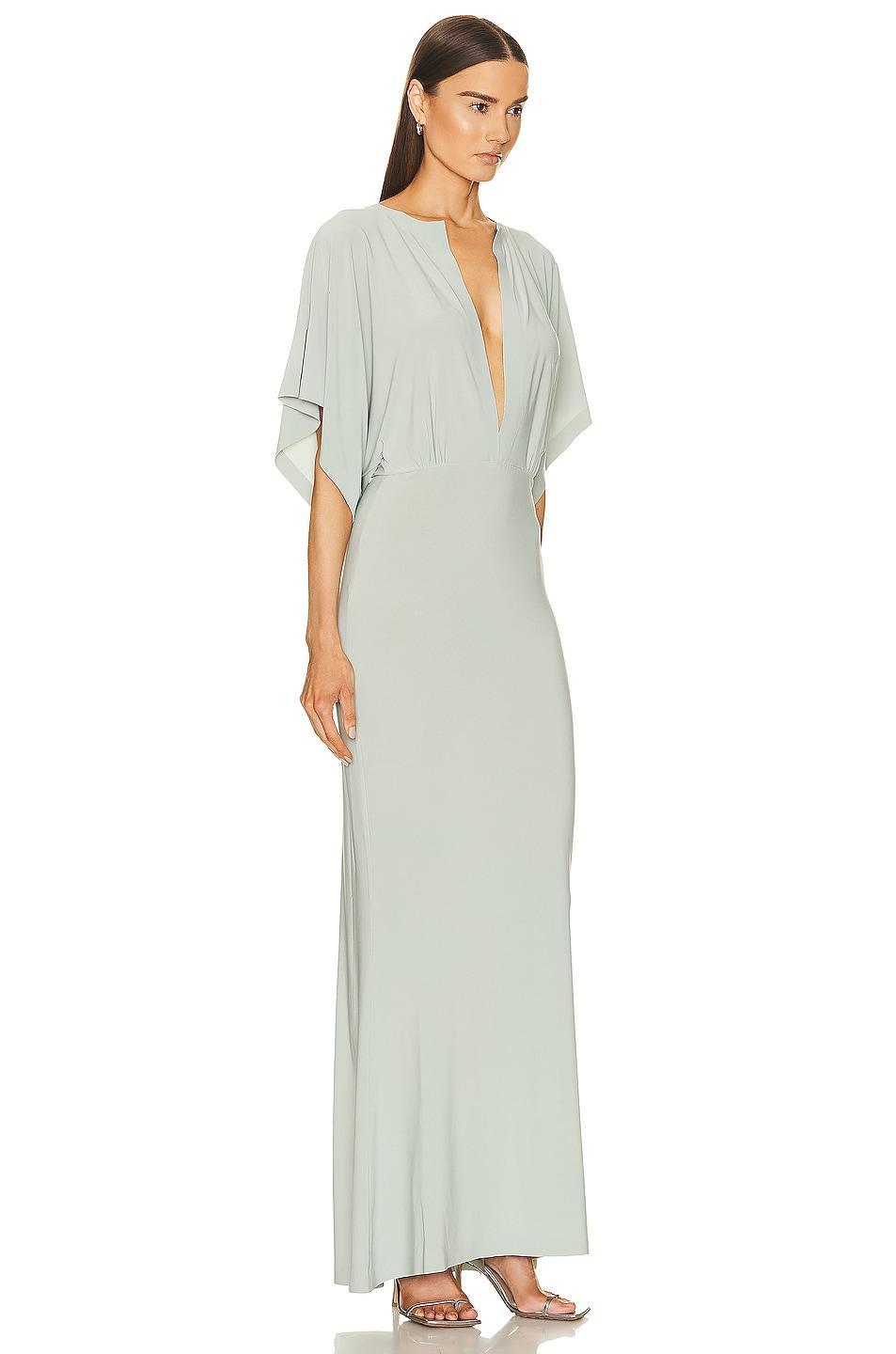 Norma Kamali Obie Gown in Sage Product Image