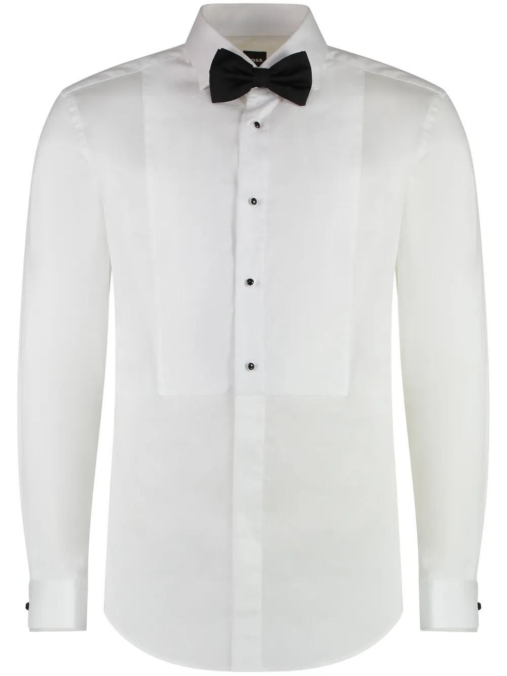 HUGO BOSS Boss Cotton Shirt In White Product Image