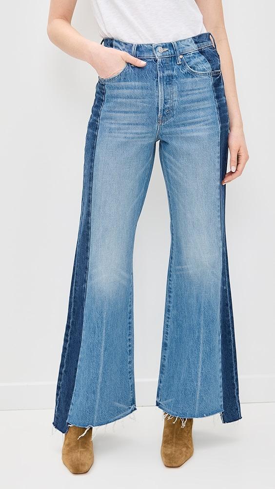 MOTHER The Tux Sidestepper Sneak Fray Jeans | Shopbop Product Image