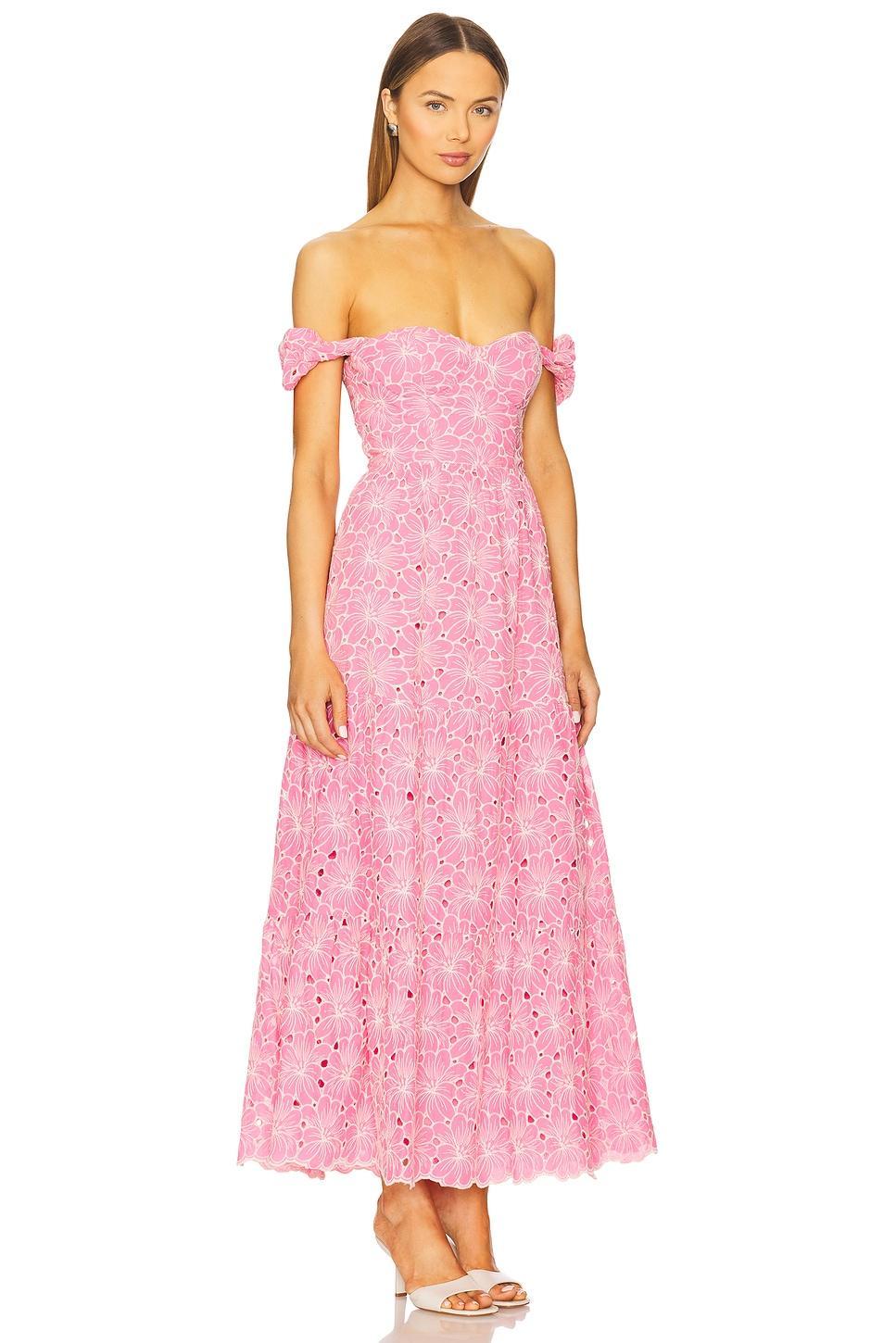 Tasia Maxi Dress Line & Dot Product Image