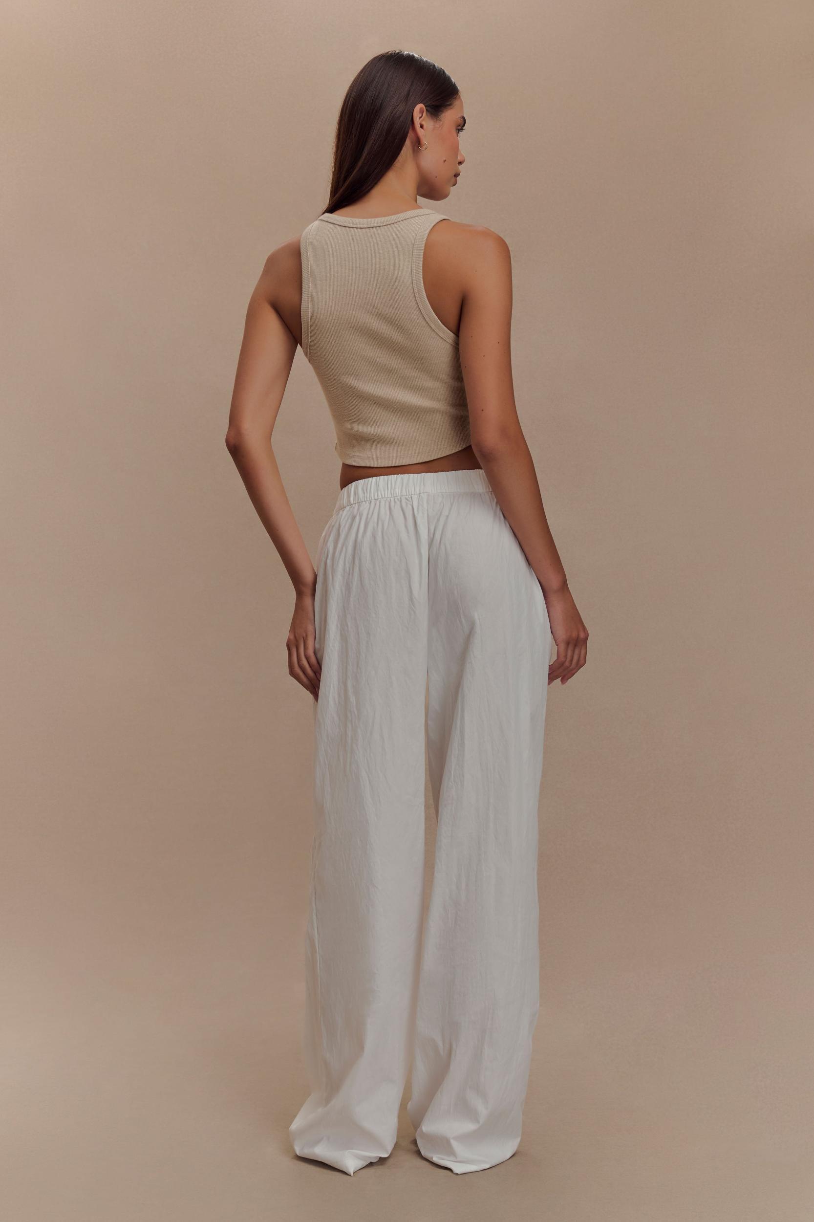 Morgana Ribbed Tank Top - Neutral Marle Product Image