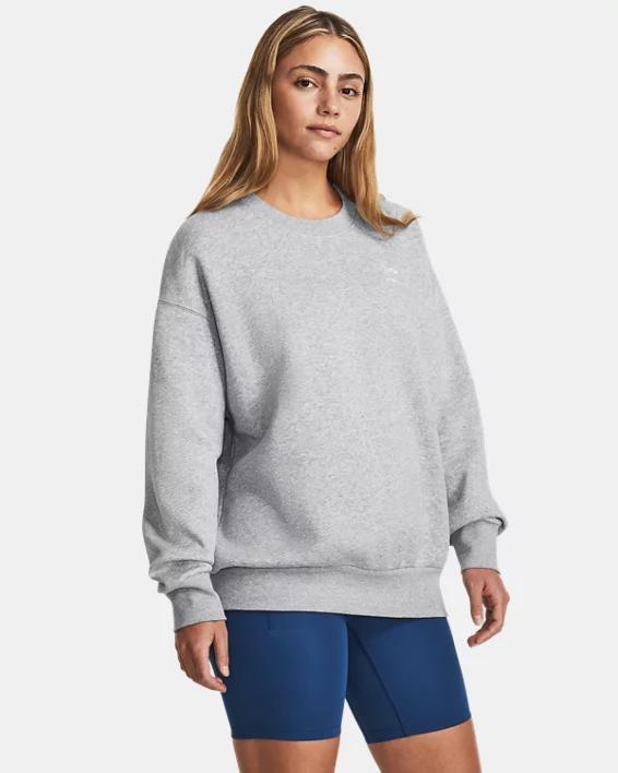 UA Icon Fleece Womens Oversized Crew Product Image