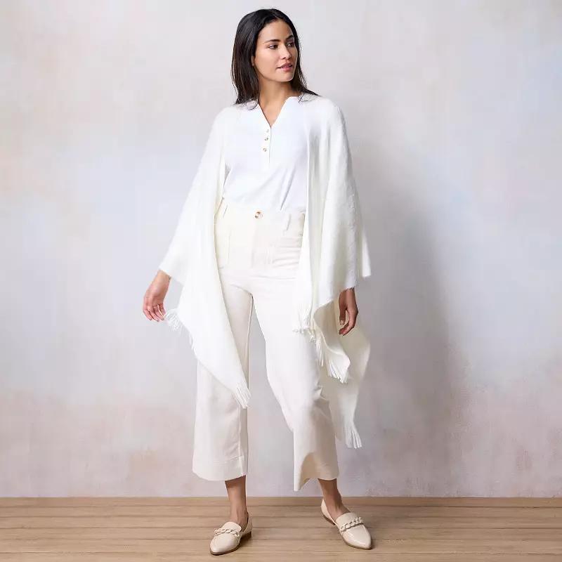 Womens LC Lauren Conrad Brushed Ruana Product Image