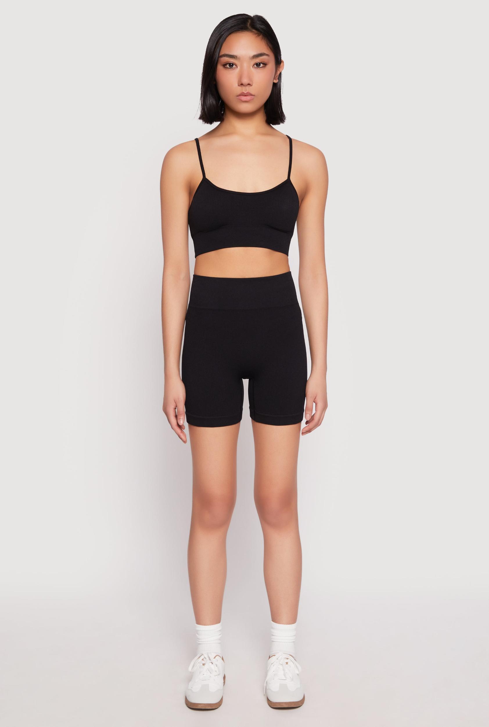 Womens Seamless High Waist Biker Shorts Product Image