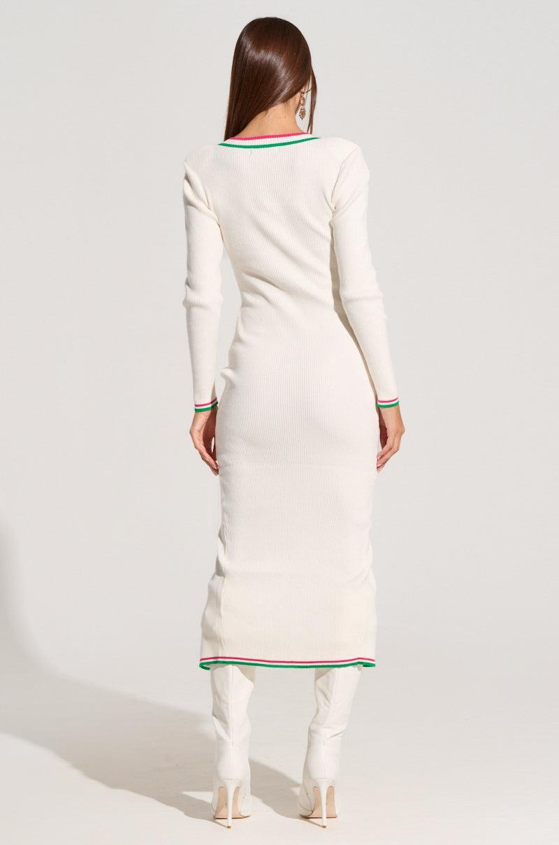 JAELYN KNIT MIDI DRESS Product Image