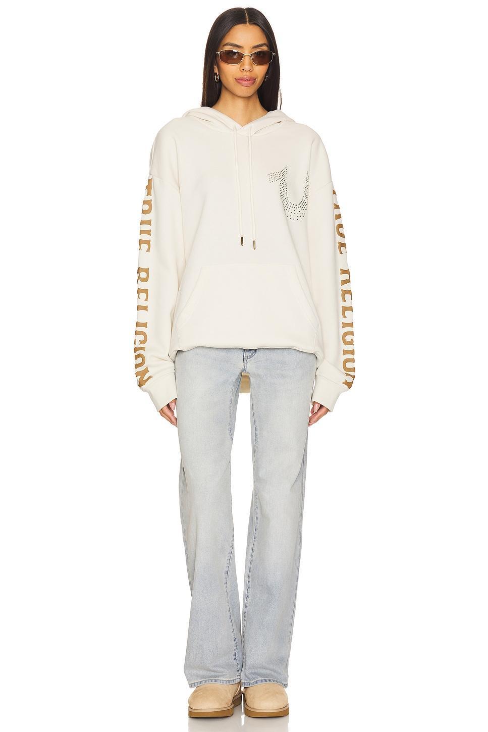 Relaxed Studded Pullover Hoodie True Religion Product Image