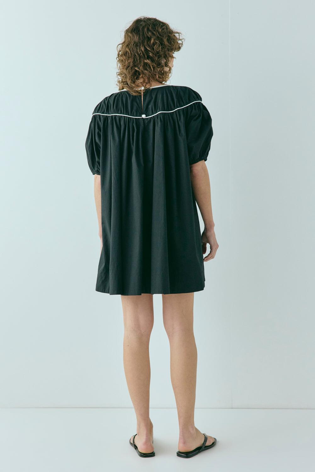 Leila Smock Mini Dress Black Product Image