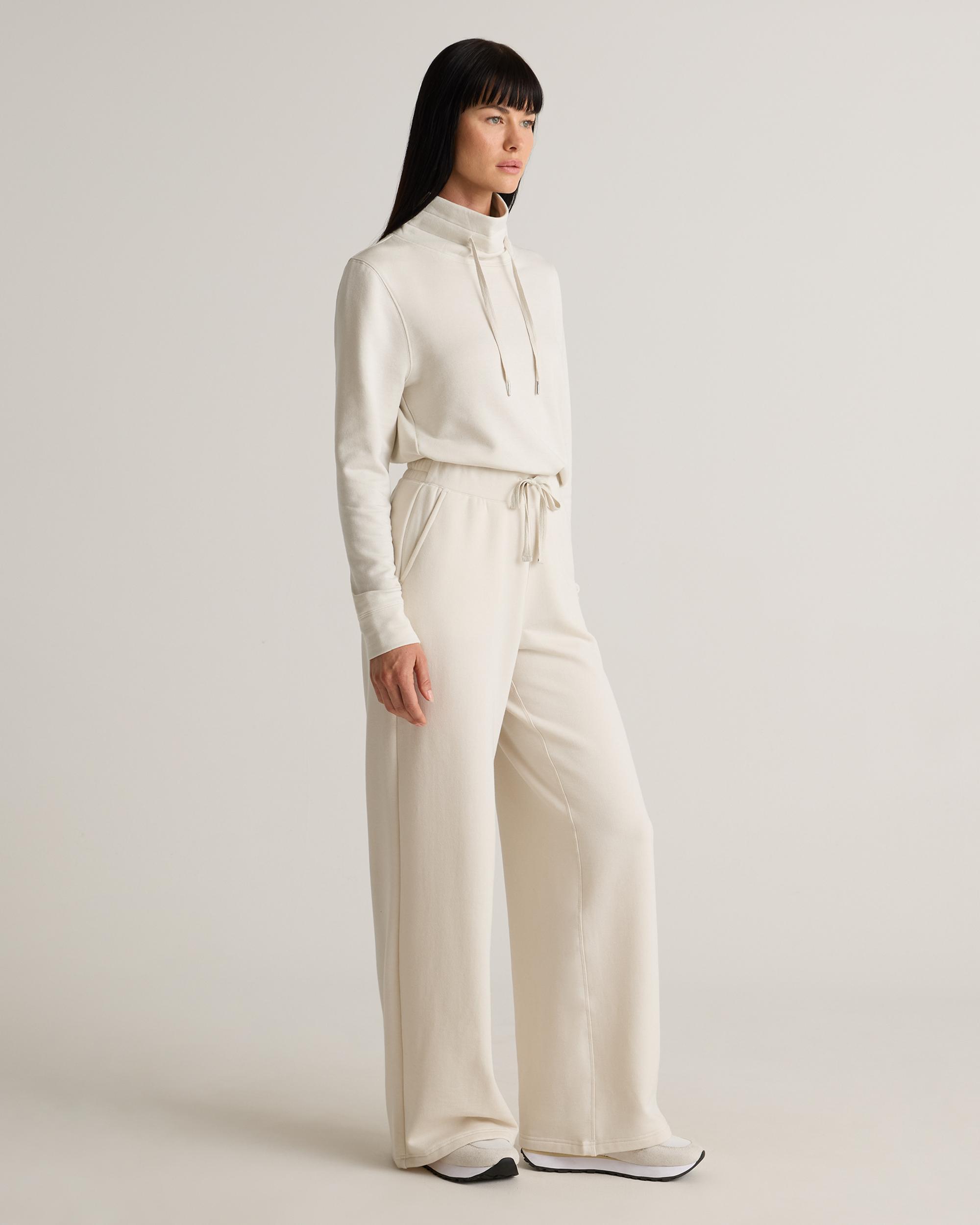 Quince | Women's SuperSoft Fleece Wide Leg Pants Size XL, Lenzing Modal Product Image