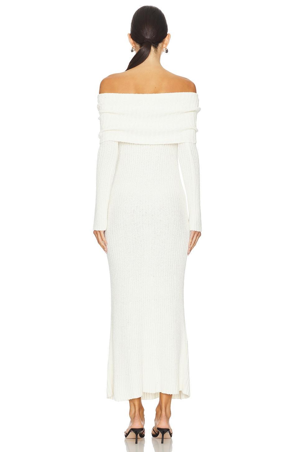 Lovers and Friends Sade Maxi Knit Dress in Ivory Product Image
