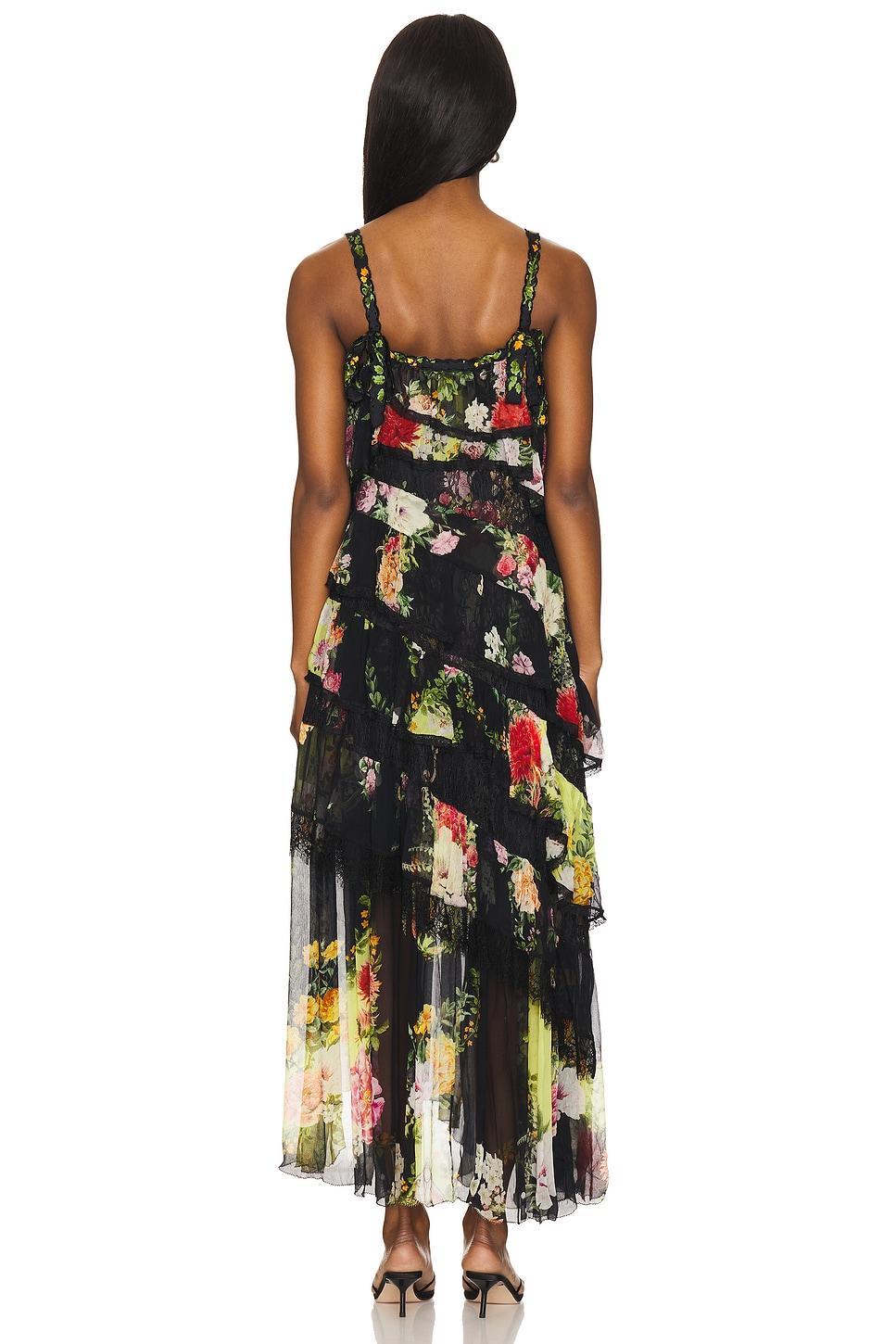 Asymmetric Spliced Lace Dress Camilla Product Image