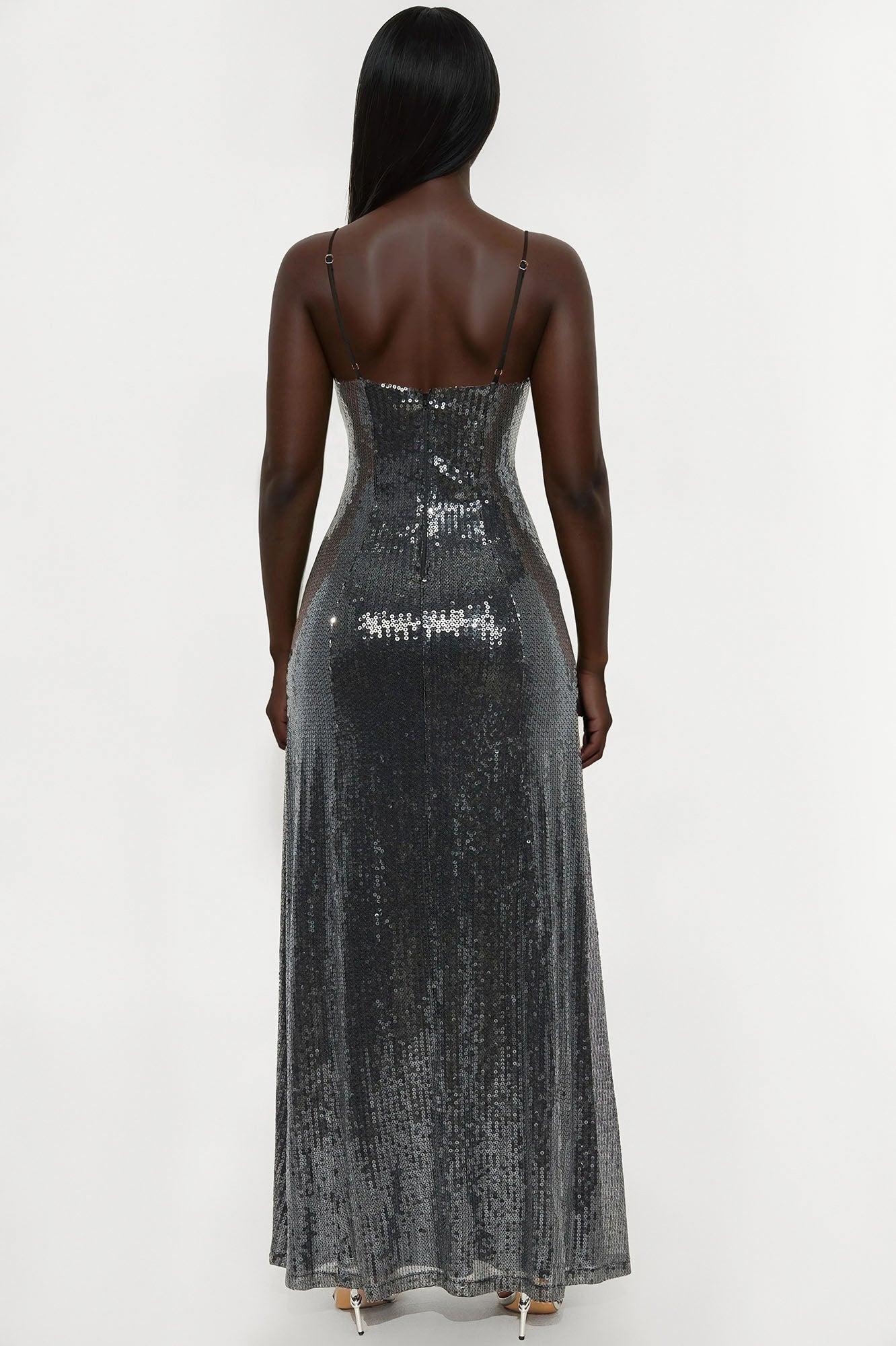 Kathryn Sequin Gown - Black Female Product Image