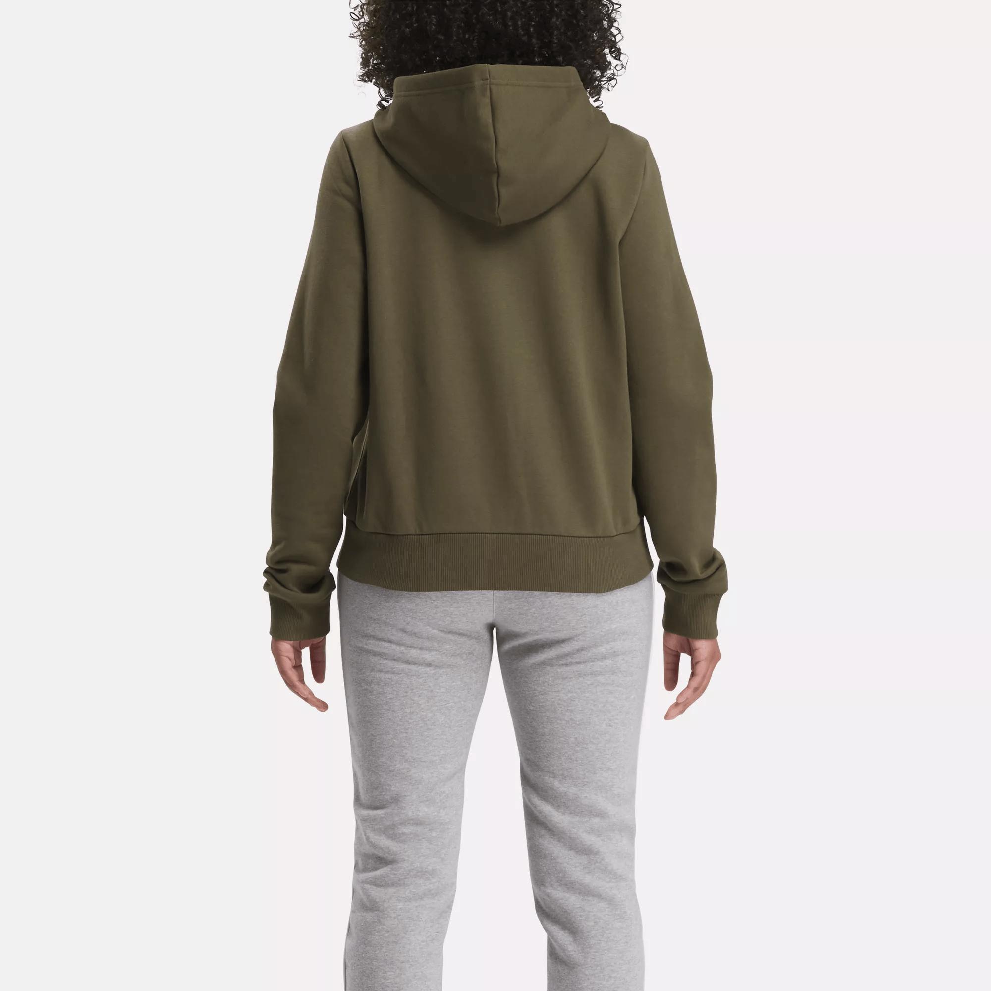 Women's Reebok Identity Small Logo Fleece Full-Zip Sweatshirt Female Product Image