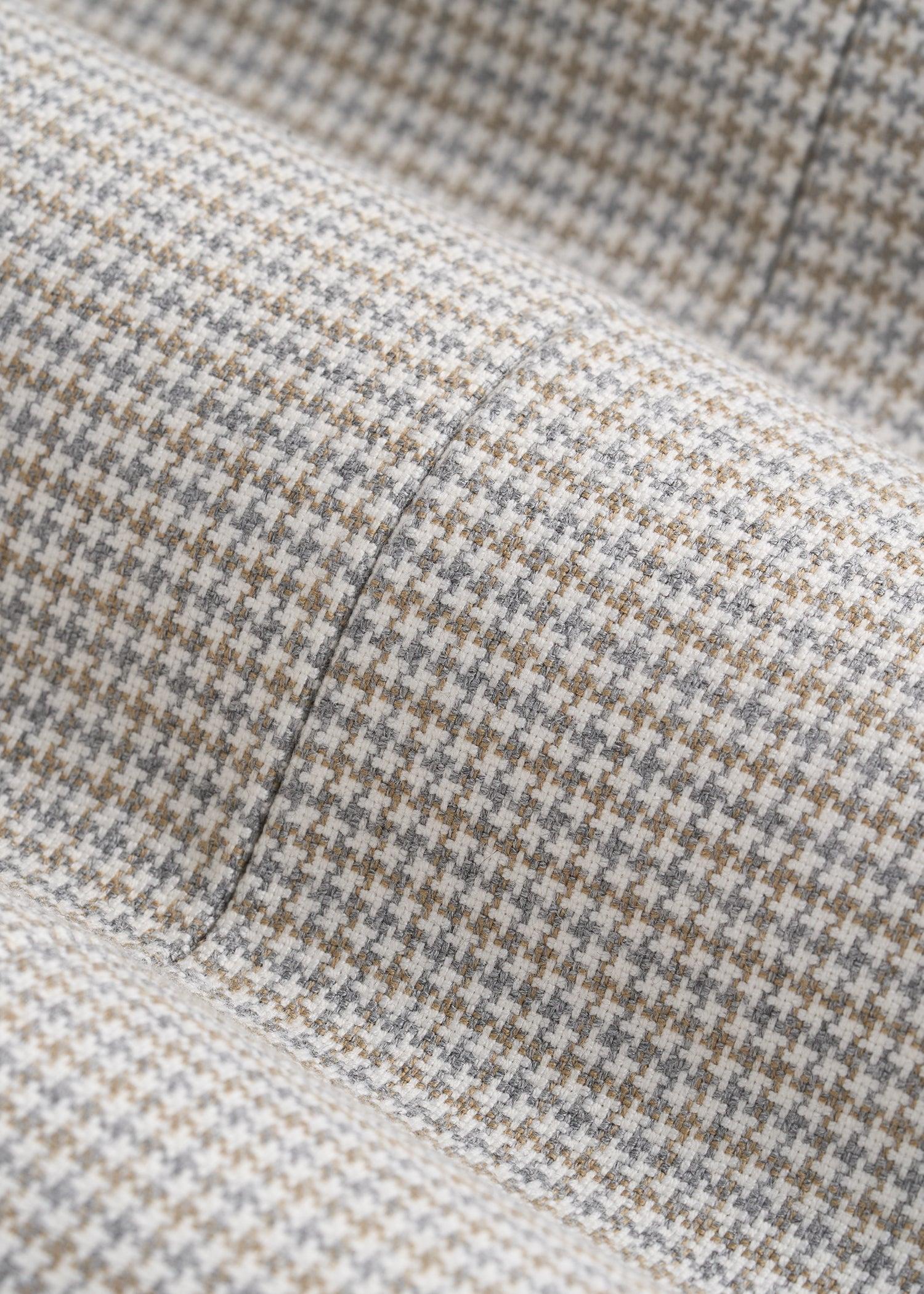Men's Tall Core Blazer in Beige and Grey Houndstooth Product Image