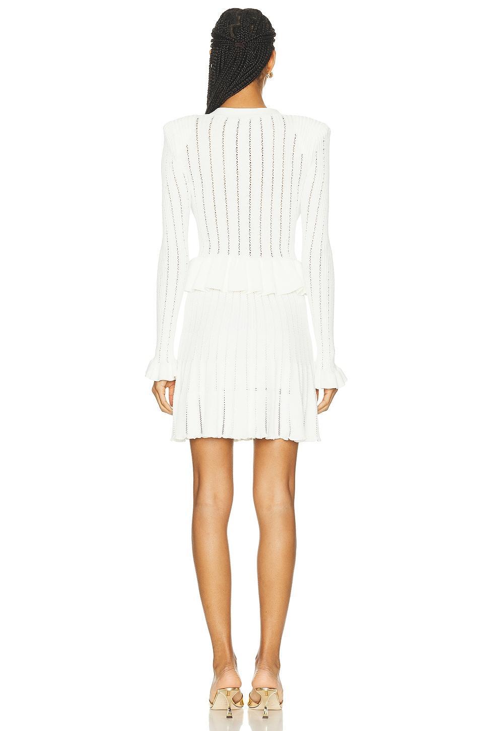 Knit Peplum Mini Dress Product Image