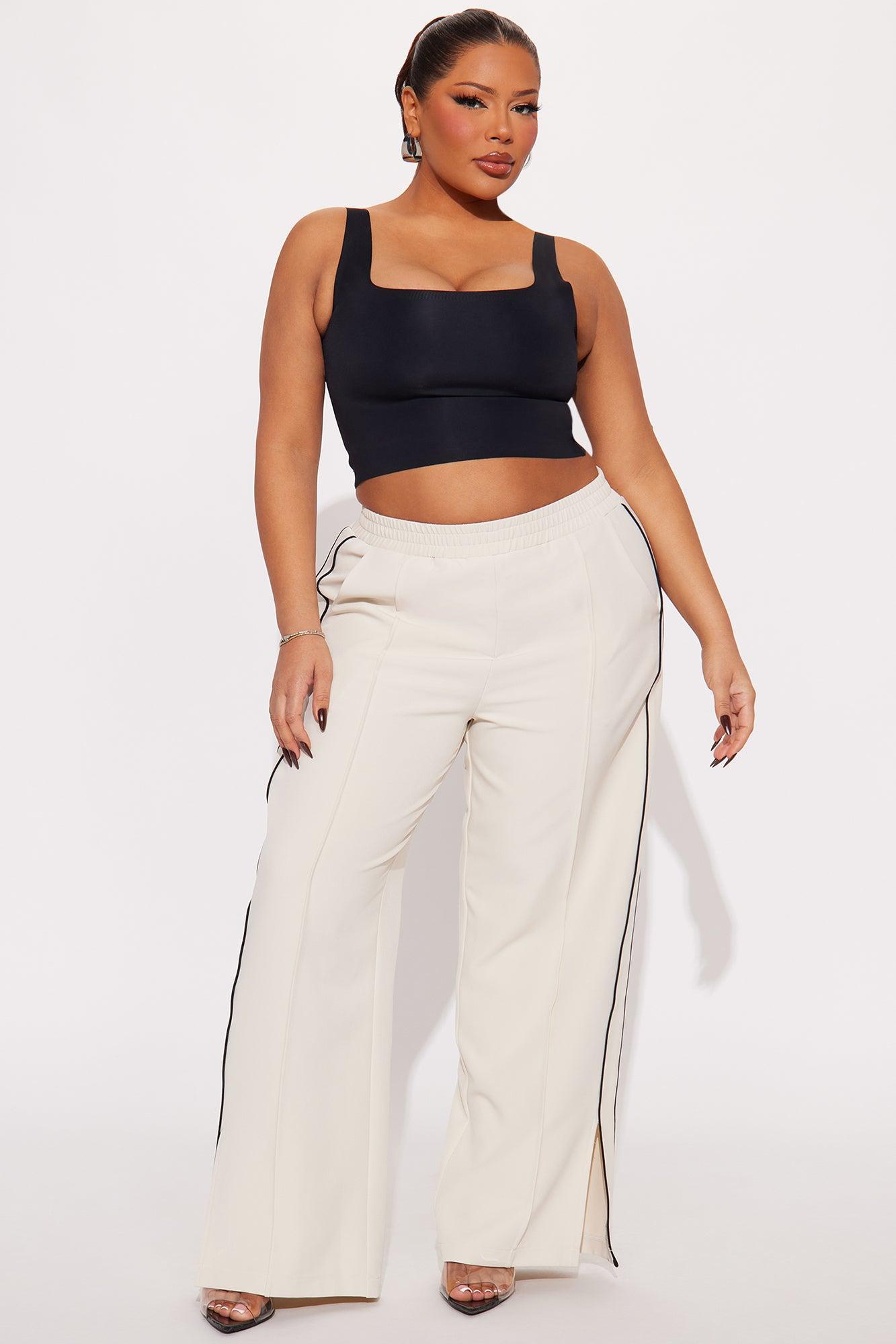 Gillian Track Trouser Pant - Cream Product Image