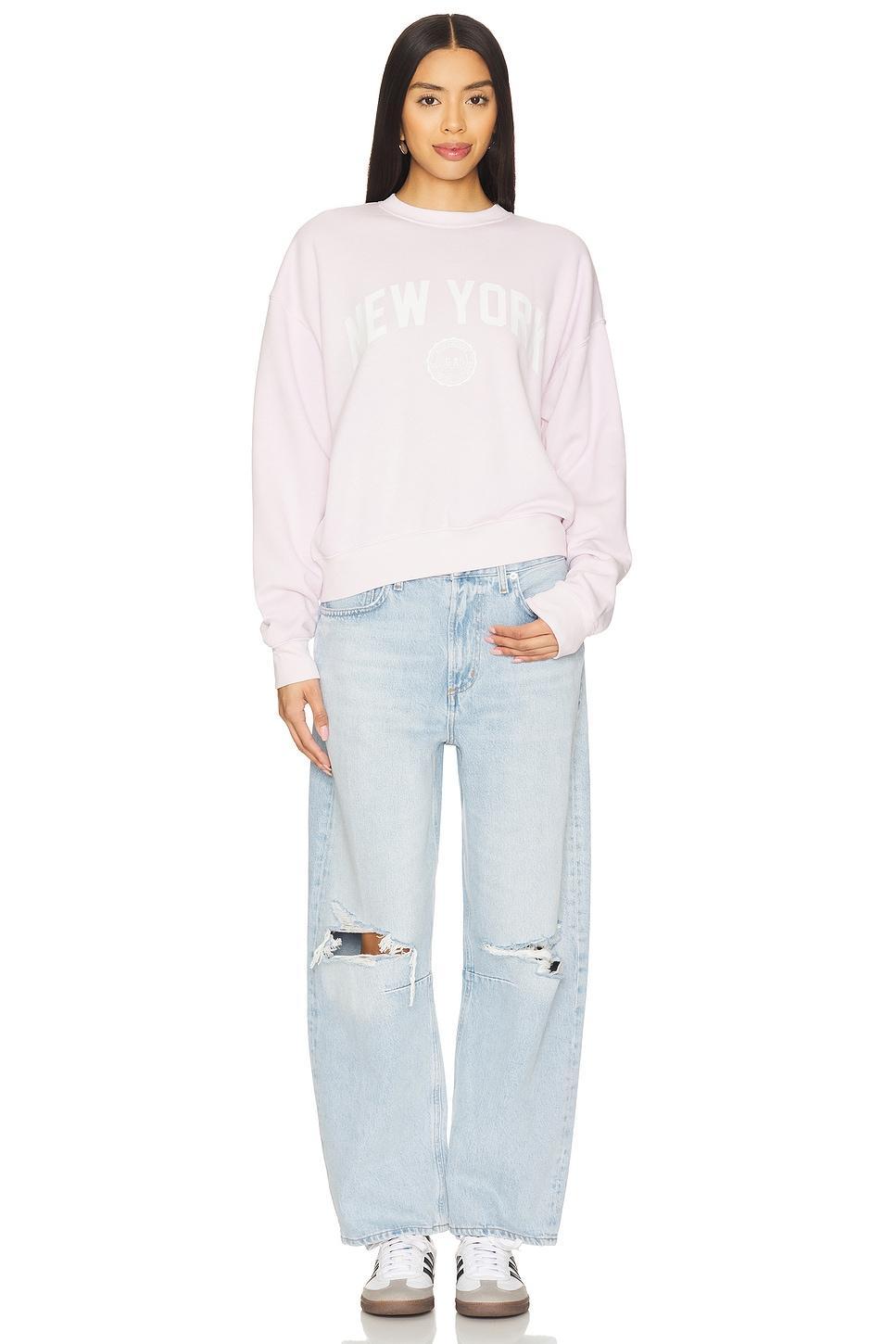 Brushed Fleece Graphic Crewneck Good American Product Image