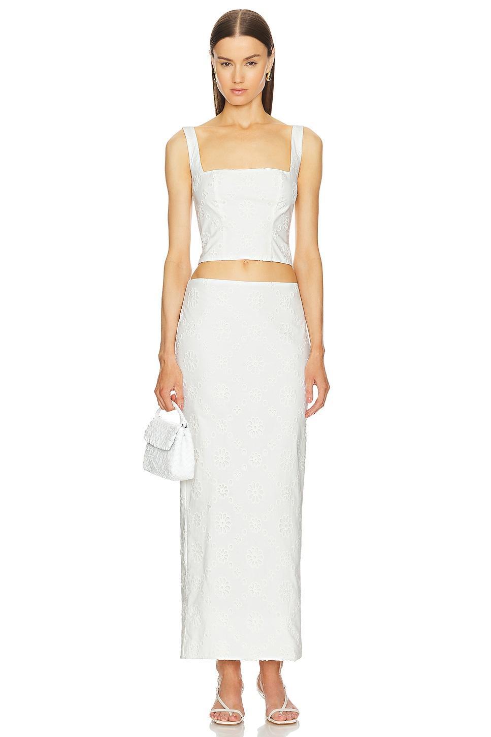 Eyelet Corset Top Helsa Product Image