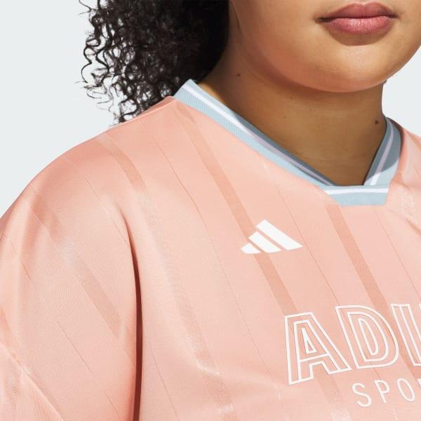 Adidas Womens Tiro 3-Stripes Oversized Jersey Shirt (Plus Product Image